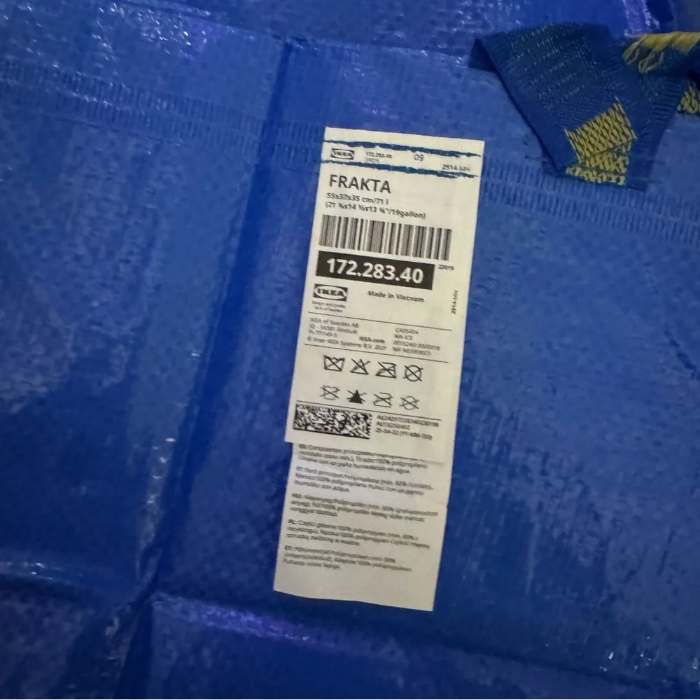 Two Large IKEA reusable bags